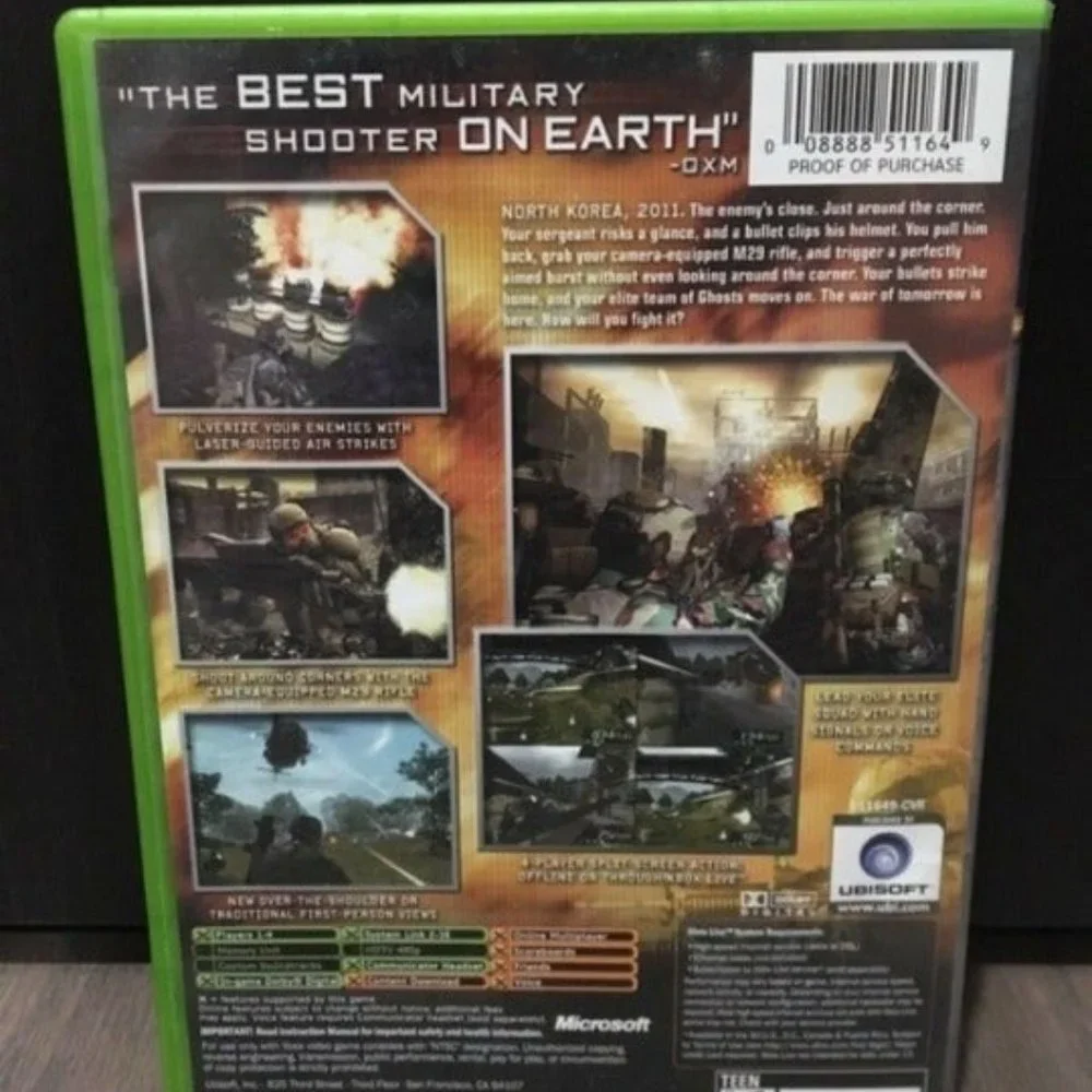 Tom Clancy's Ghost Recon 2 Original Xbox Game CIB Complete Manual 360 Compatible